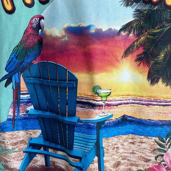 Keeping My Distance From The Rest Of The World Island Jay Mint Green Graphic T-S - Picture 3 of 8